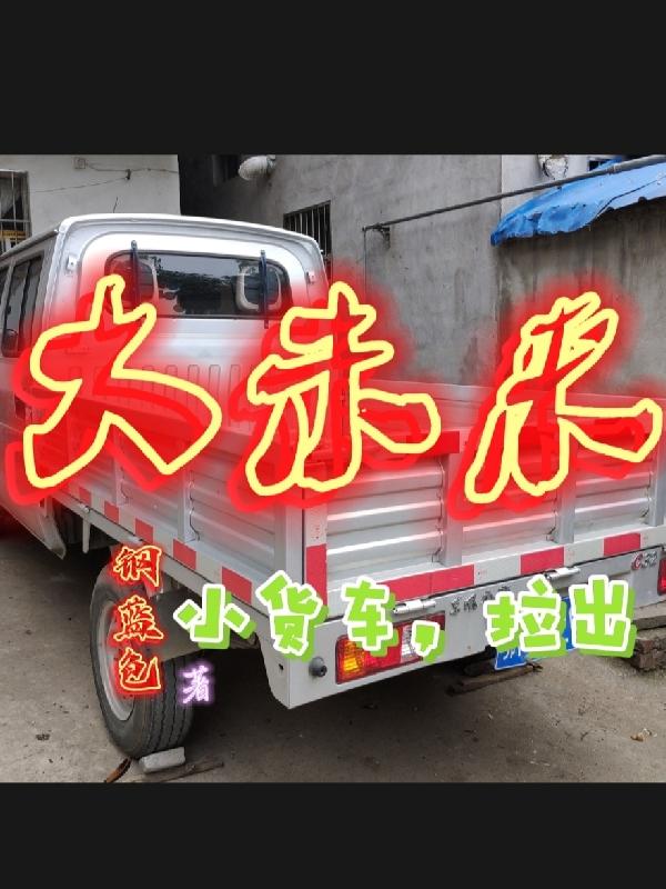 小货车拉走了巨大轮船